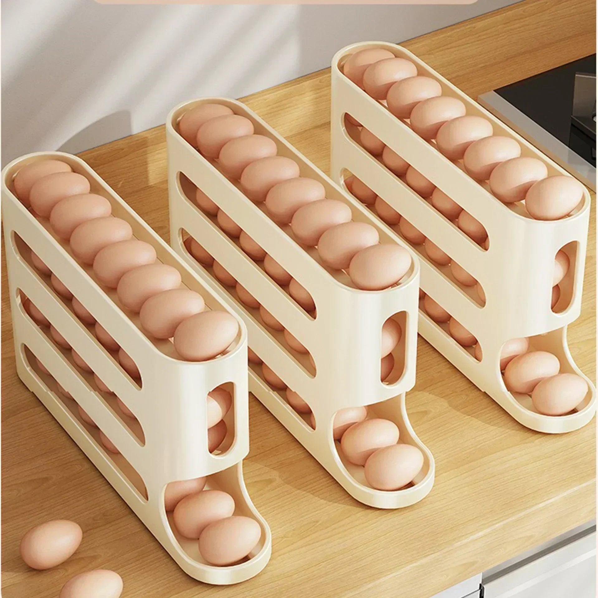 Slide Egg Storage Box - Refrigerator Organizer
