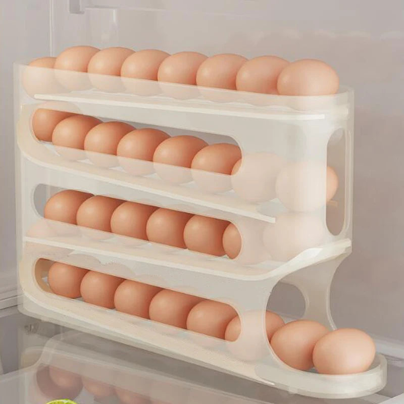 Slide Egg Storage Box - Refrigerator Organizer