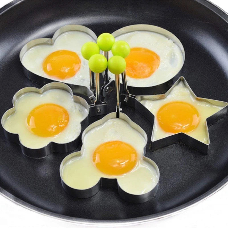 Egg Mold Set - 5 Piece Stainless Steel