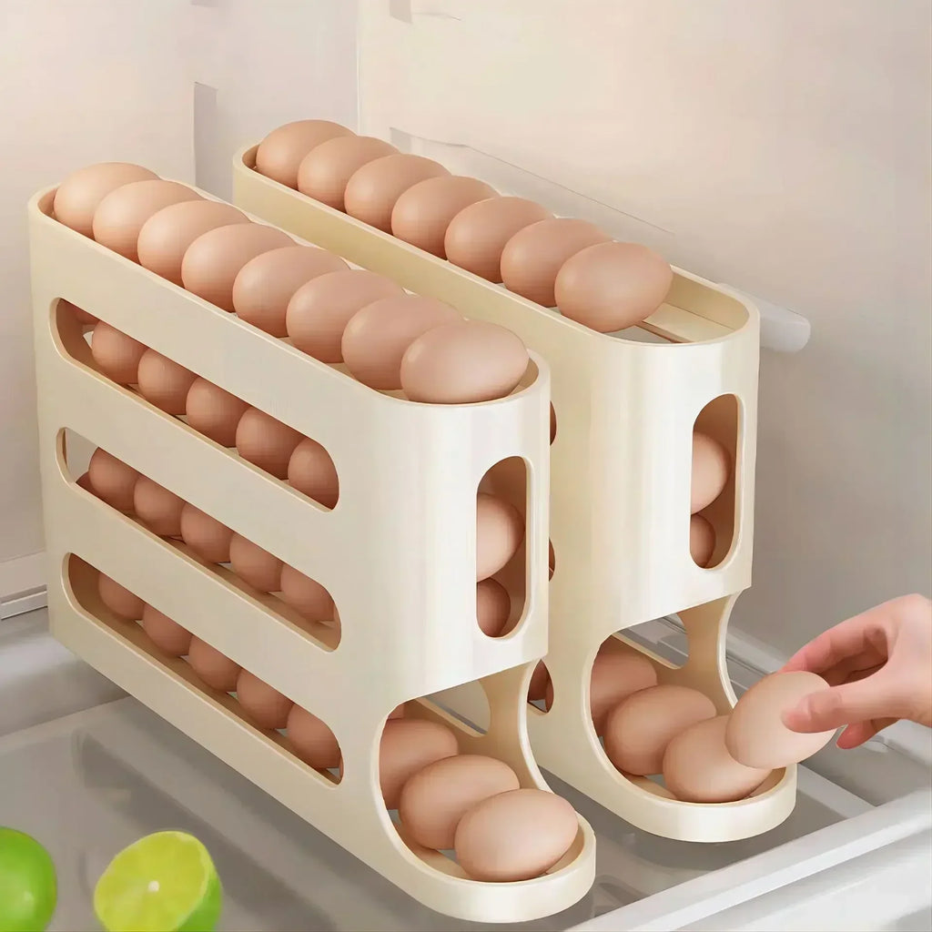Slide Egg Storage Box - Refrigerator Organizer