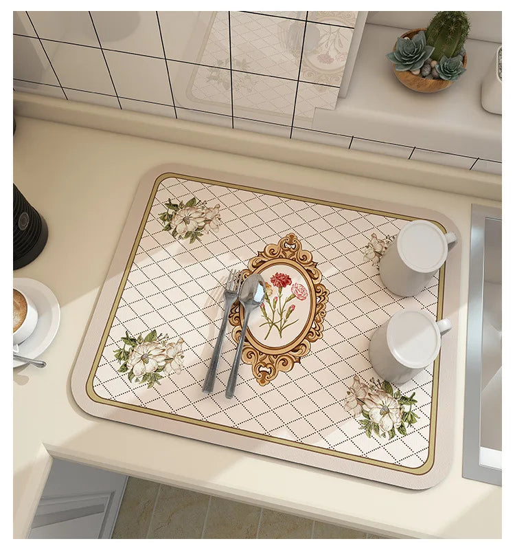 Absorbent Kitchen Drying Mat
