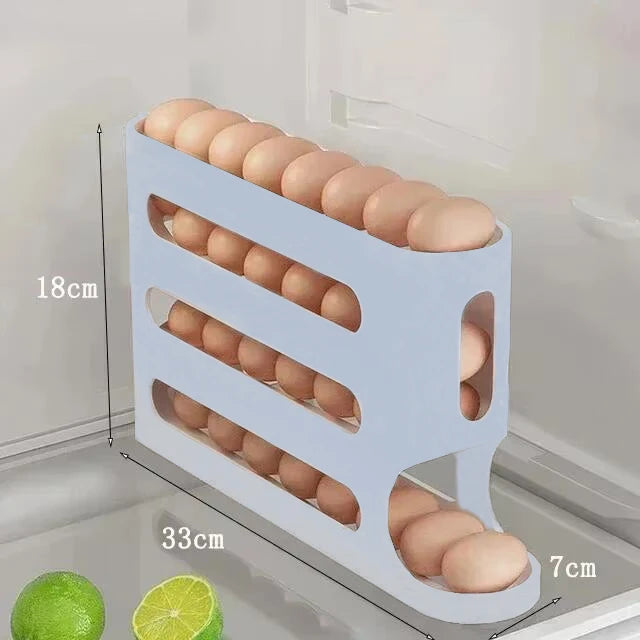 Slide Egg Storage Box - Refrigerator Organizer