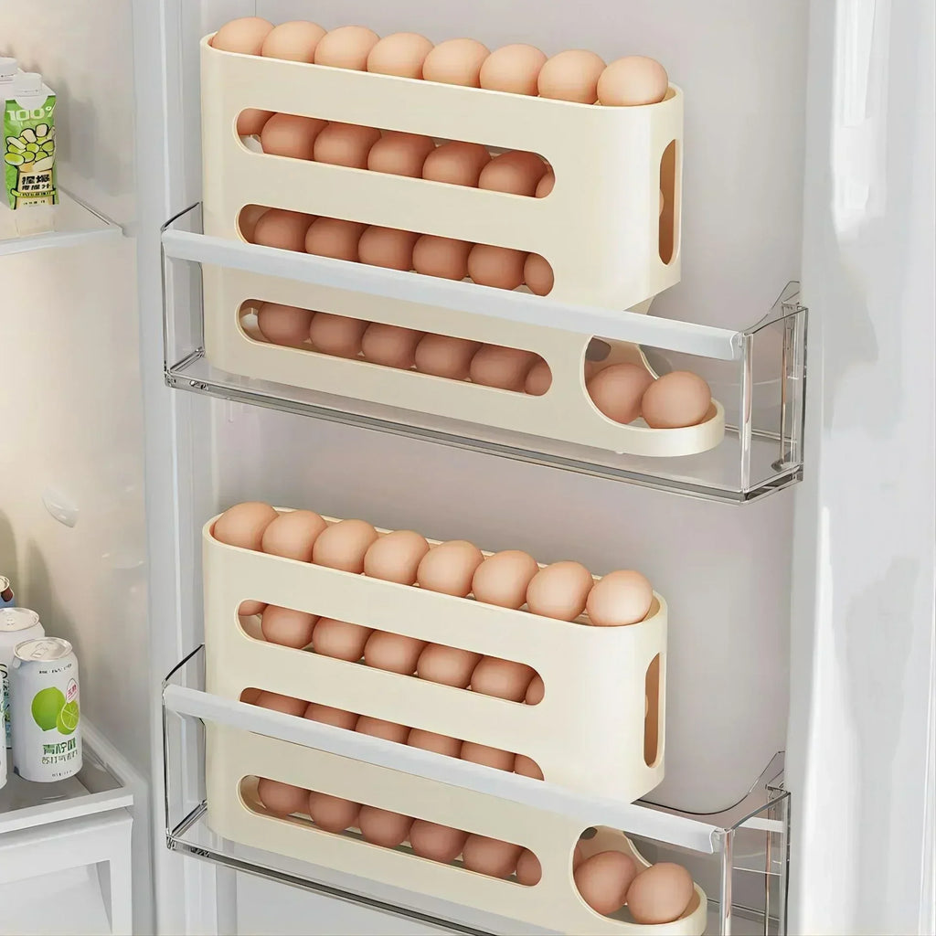 Slide Egg Storage Box - Refrigerator Organizer